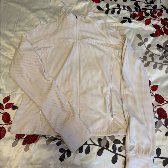 Cream Zip-Up Jacket - Picture 1 of 4